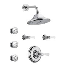 Sensori Custom Thermostatic Shower System with Showerhead, Volume Controls, and Body Sprays - Valves Included