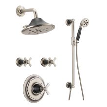 Sensori Custom Thermostatic Shower System with Showerhead, Volume Controls, and Handshower - Valves Included