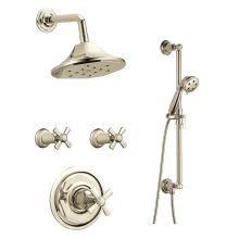 Sensori Custom Thermostatic Shower System with Showerhead, Volume Controls, and Handshower - Valves Included