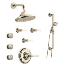 Sensori Custom Thermostatic Shower System with Showerhead, Volume Controls, Handshower, and Body Sprays - Valves Included