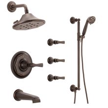Sensori Custom Thermostatic Shower System with Showerhead, Volume Controls, Handshower, and Tub Spout - Valves Included