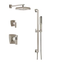 Vettis Thermostatic Shower System with Shower Head and Hand Shower - Rough-in Valve Included