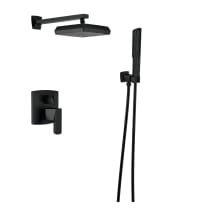 Vettis Pressure Balanced Shower System with Shower Head and Hand Shower - Rough-in Valve Included