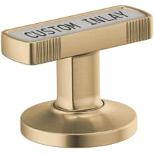 Kintsu Bathroom Faucet Knob Handle Kit with Custom Inlay