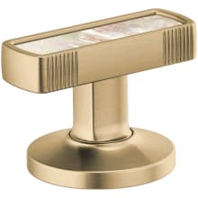 Kintsu Bathroom Faucet Knob Handle Kit with Mother of Pearl Inlay