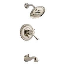 Tub and Shower Valve Trim Single Handle with Single Function Shower Head, Tub Spout, H2Okinetic and TempAssure Technologies from the Baliza Collection