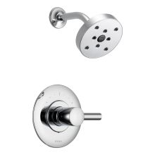 Shower Valve Trim Single Handle Pressure Balance Less Tub Spout with H2Okinetic Technology from the Euro Collection