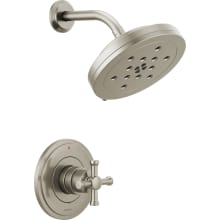 Atavis Pressure Balanced Shower Only Trim Package with 1.75 GPM Multi Function Shower Head - Less Handle and Rough In