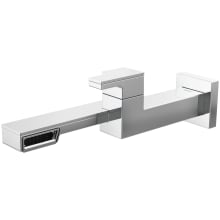 Frank Lloyd Wright 1.2 GPM Wall Mounted Single Handle Bathroom Faucet with Side Spout Laminar Flow - Less Rough-in and Drain Assembly