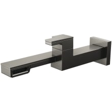 Frank Lloyd Wright 1.2 GPM Wall Mounted Single Handle Bathroom Faucet with Side Spout Laminar Flow - Less Rough-in and Drain Assembly