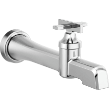 Levoir 1.2 GPM Single Hole Wall Mounted Bathroom Faucet Less Drain Assembly - Limited Lifetime Warranty