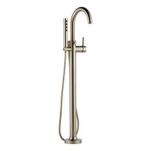 Odin Floor Mounted Tub Filler with Integrated Diverter and Hand Shower - Less Rough In