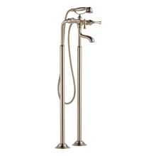 Floor Mounted Tub Filler with Hand Shower from the Baliza Collection (Less Valve)