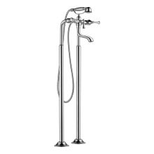 Floor Mounted Tub Filler with Hand Shower from the Baliza Collection (Less Valve)