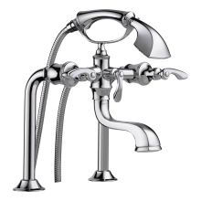 Deck Mounted Roman Tub Filler with Hand Shower from the Charlotte Collection