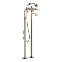 Floor Mounted Tub Filler with Hand Shower from the Charlotte Collection (Less Valve)