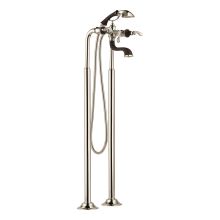 Floor Mounted Tub Filler with Hand Shower from the Charlotte Collection (Less Valve)