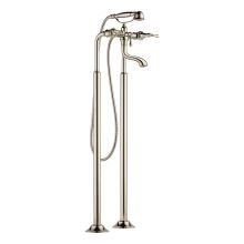 Floor Mounted Tub Filler with Hand Shower from the Tresa Collection (Less Valve)