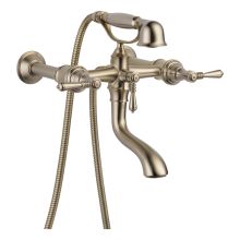 Wall Mounted Tub Filler with Hand Shower from the Tresa Collection