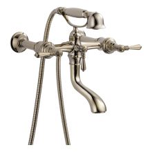 Wall Mounted Tub Filler with Hand Shower from the Tresa Collection