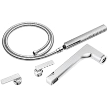Kintsu Two Handle Tub Filler Trim Kit with Hand Shower and Lever Handles - Less Body Assembly and Union