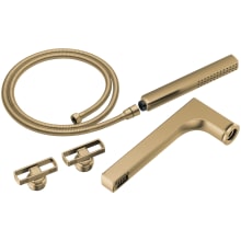 Kintsu Two Handle Tub Filler Trim Kit with Hand Shower and Knob Handles - Less Body Assembly and Union