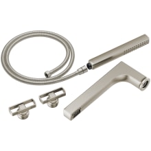 Kintsu Two Handle Tub Filler Trim Kit with Hand Shower and Knob Handles - Less Body Assembly and Union