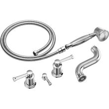 Atavis Two Handle Tub Filler Trim Kit with Hand Shower - Less Body Assembly and Union
