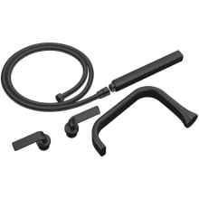 Allaria Two Handle Tub Filler Trim Kit with Hand Shower and Twist Handles - Less Body Assembly and Union