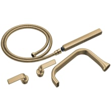 Allaria Two Handle Tub Filler Trim Kit with Hand Shower and Twist Handles - Less Body Assembly and Union