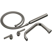 Allaria Two Handle Tub Filler Trim Kit with Hand Shower and Lever Handles - Less Body Assembly and Union