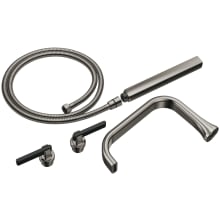 Allaria Two Handle Tub Filler Trim Kit with Hand Shower and Lever Handles - Less Body Assembly and Union
