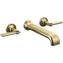 Allaria Double Handle Wall Mounted Tub Filler Trim - Less Rough In