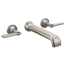 Allaria Double Handle Wall Mounted Tub Filler Trim - Less Rough In