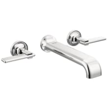 Allaria Double Handle Wall Mounted Tub Filler Trim - Less Rough In