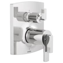 Thermostatic Valve Trim with Integrated Volume Control and 3 Function Diverter for Two Shower Applications - Less Handles and Rough-In