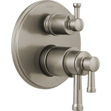 Atavis Thermostatic Valve Trim with Integrated Volume Control and 3 Function Diverter for Two Shower Applications - Less Rough-In