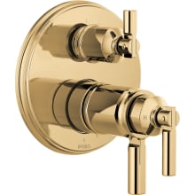 Invari Thermostatic Valve Trim with Integrated Volume Control and 3 Function Diverter for Two Shower Applications - Less Rough-In