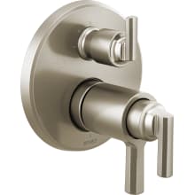 Levoir Thermostatic Valve Trim with Integrated Volume Control and 3 Function Diverter for Two Shower Applications - Less Rough-In