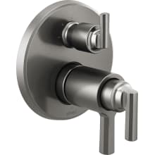 Levoir Thermostatic Valve Trim with Integrated Volume Control and 3 Function Diverter for Two Shower Applications - Less Rough-In
