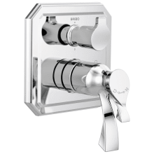 Virage Thermostatic Valve Trim with Integrated Volume Control and 6 Function Diverter for Three Shower Applications - Less Rough-In