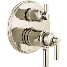 Invari Thermostatic Valve Trim with Integrated Volume Control and 6 Function Diverter for Three Shower Applications - Less Rough-In
