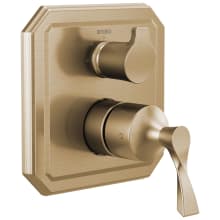 Virage Pressure Balanced Valve Trim with Integrated 3 Function Diverter for Two Shower Applications - Less Rough-In