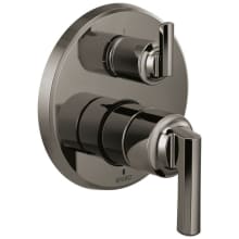 Levoir Pressure Balanced Valve Trim with Integrated 3 Function Diverter for Two Shower Applications - Less Rough-In and Handles