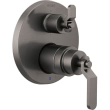 Litze Pressure Balanced Valve Trim with Integrated 6 Function Diverter for Three Shower Applications - Less Rough-In and Handles