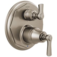 Rook Pressure Balanced Valve Trim with Integrated 6 Function Diverter for Three Shower Applications - Less Rough-In