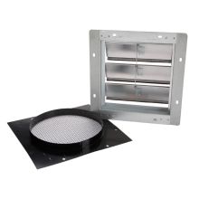 10" Round Duct Wall Cap with Gravity Damper