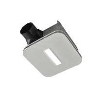 FLEX™ 110 CFM 1.0 Sone Ceiling or Wall Mounted Energy Star Certified Exhaust Fan with LED Lighting and EzDuct™ Installation