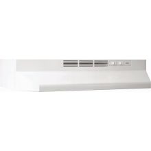 24" Wide Steel Non Ducted Under Cabinet Range Hood with Charcoal Filter and Axial Fan from the Economy Collection
