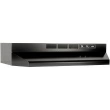 30" Wide Steel Non Ducted Under Cabinet Range Hood with Charcoal Filter and Axial Fan from the Economy Collection